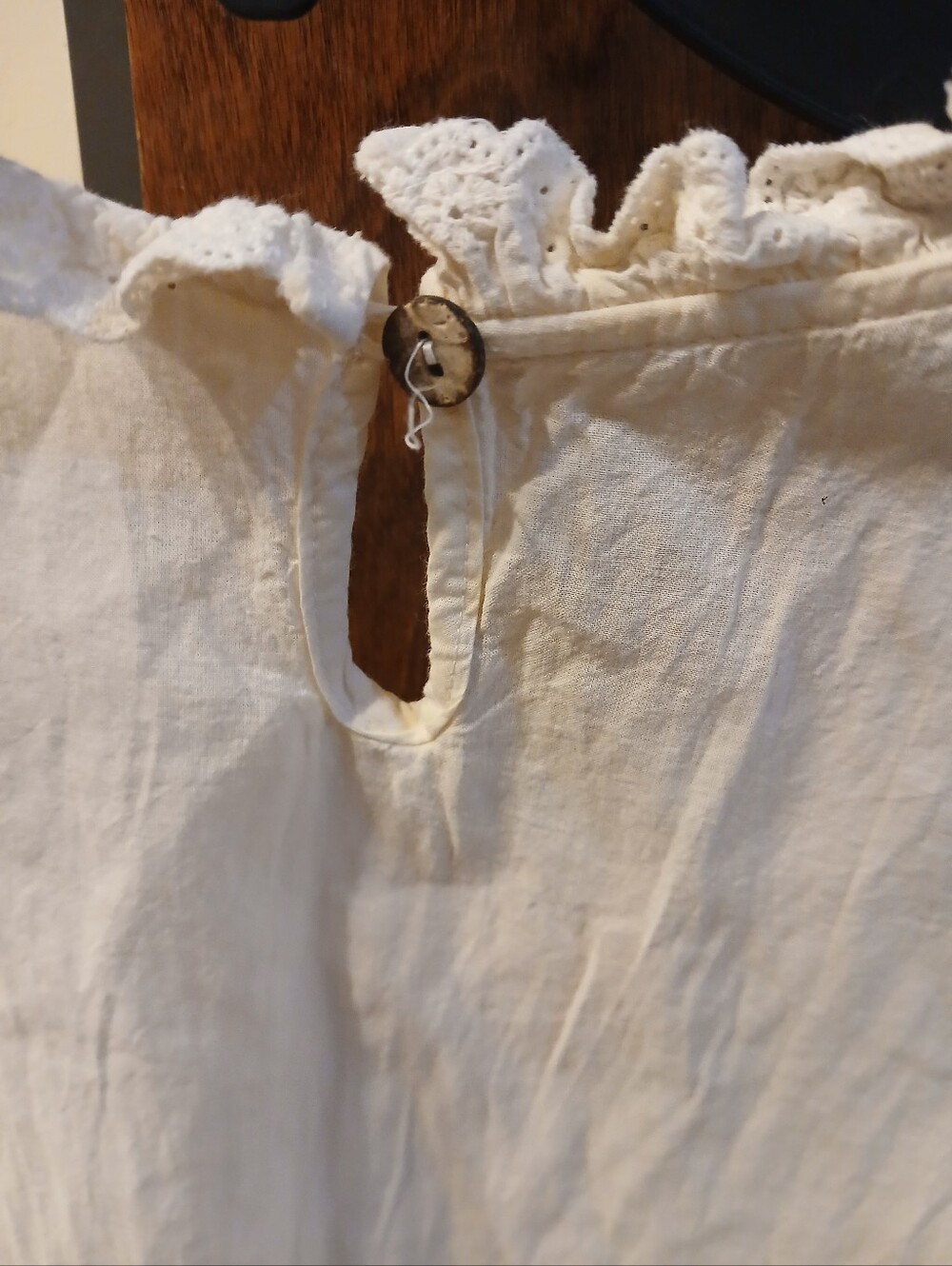 NWOT/ cream sleeveless eyelet maxi dress - Picture 8 of 8